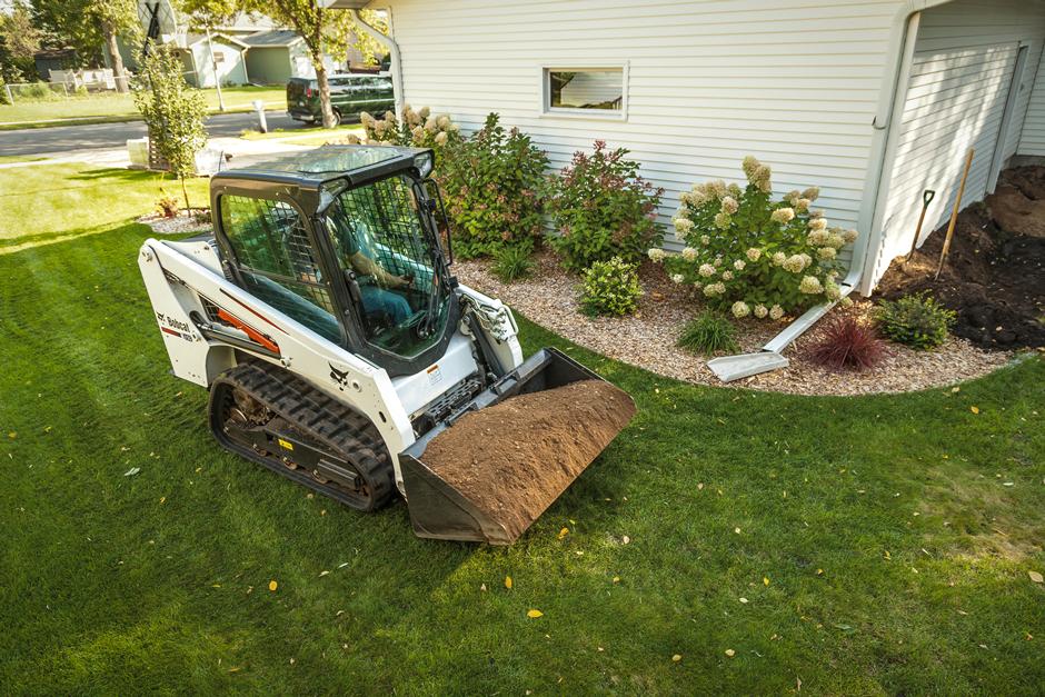 Bobcat landscaping and site preparation
